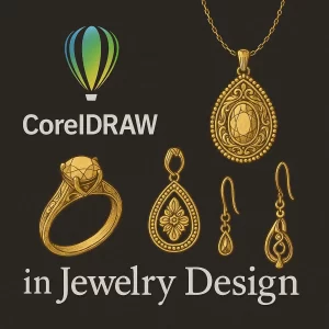 کاربردهای CorelDRAW در طراحی طلا و جواهرات