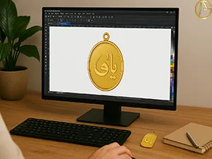 آموزش طراحی پلاک‌های اختصاصی در کورل برای بازار طلا